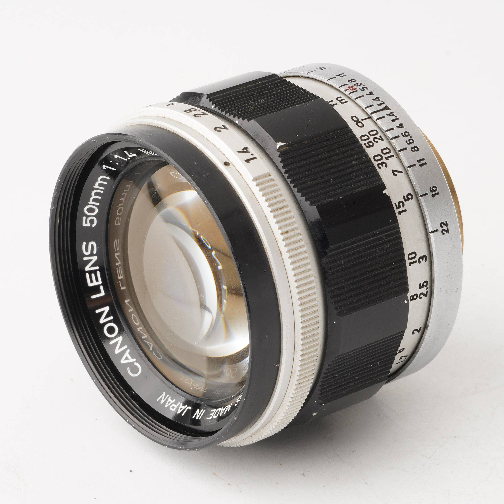 販売純正Canon model7 LENS 50mm F1.4 ケース付き フィルムカメラ