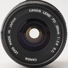 画像をギャラリービューアに読み込む, キヤノン Canon FD 28mm F2.8 S.C.
